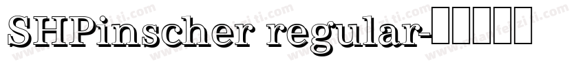 SHPinscher regular字体转换